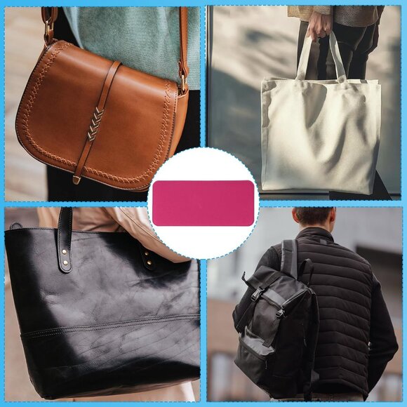 Felt Bag Base Shaper 5x7 Inch Pack of 2 Rose Red Unisex Purse Insert - Picture 5 of 5